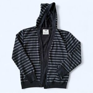 Chor Striped Hoodie cardigan goth emo punk aesthetic size xl